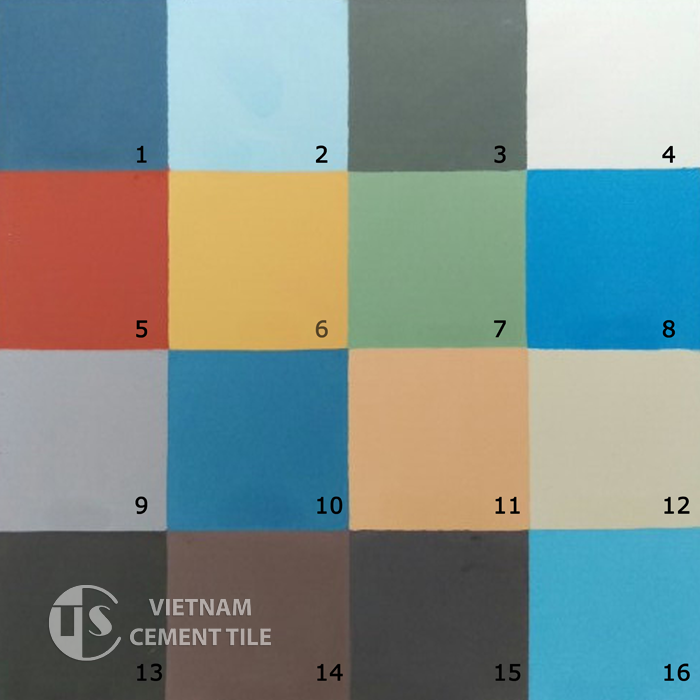 CTS cement tile - Color chart